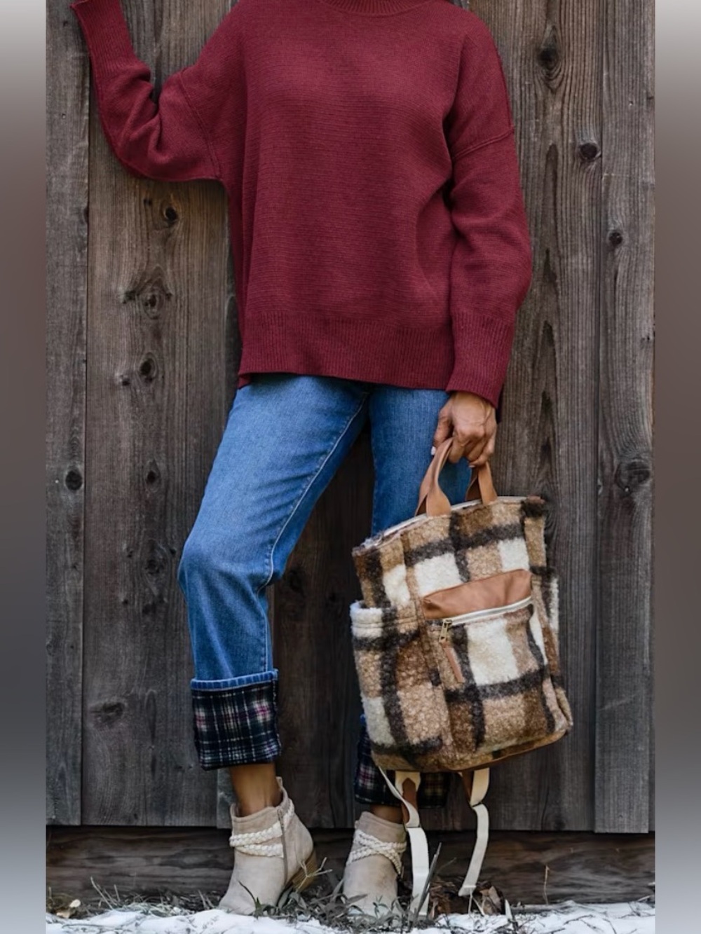 Natural Reflections Bonded Fleece-Lined Jeans.